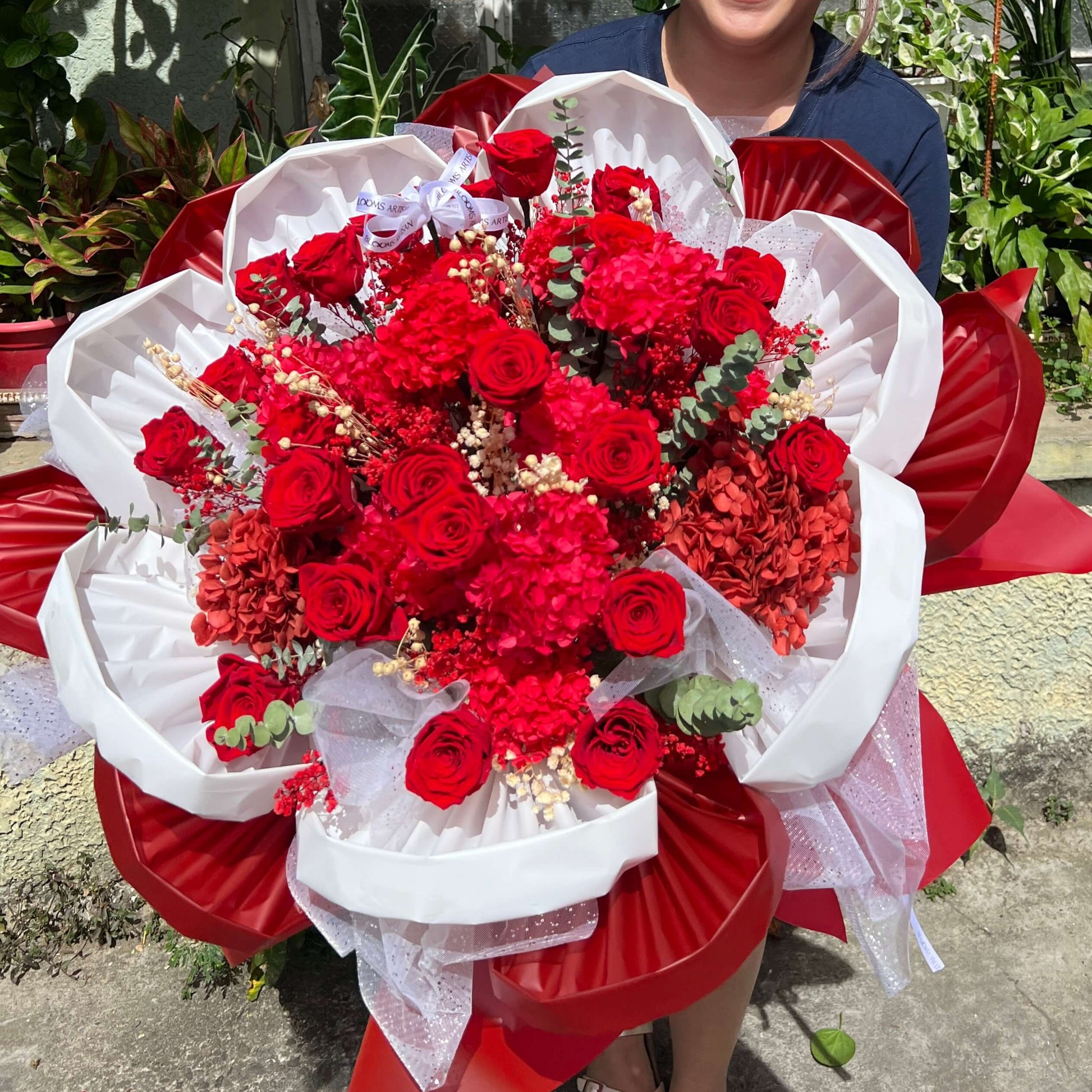 Kathryn 2 dozen Red roses - Dried Flower Bouquet | Blooms Artisan PH