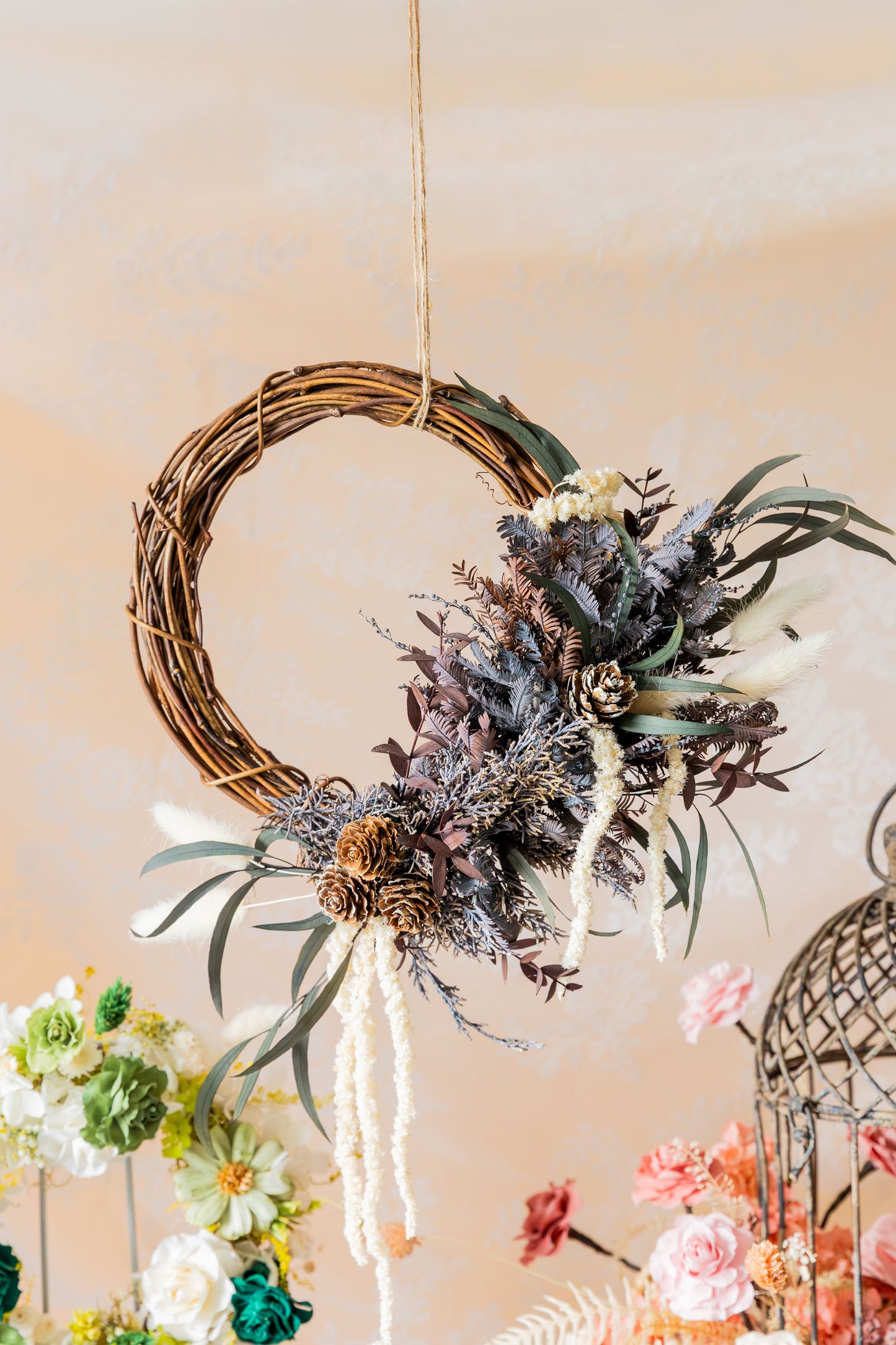 Bundle Class 5 (Preserved): Flower Wreath + Flower Dome