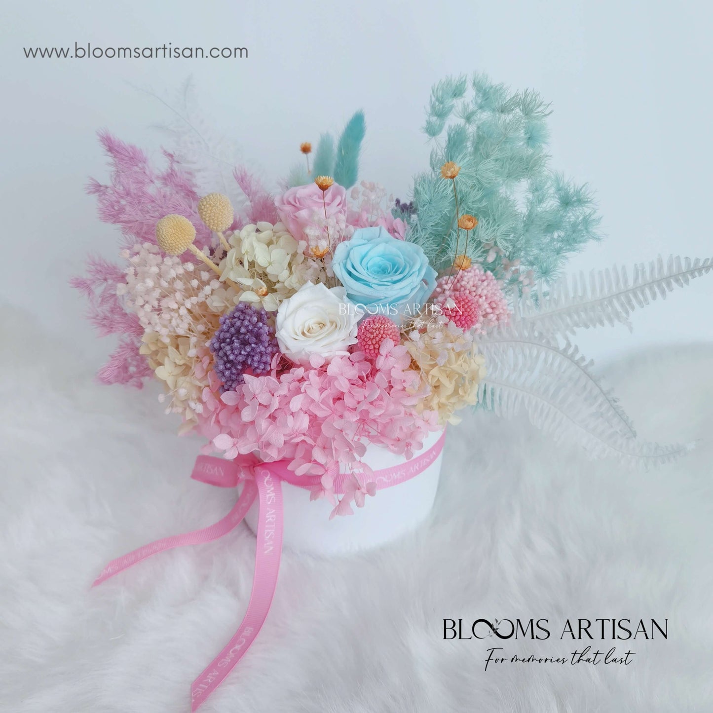 Bubble Gum - Dried Flowers Premium Arrangement | Blooms Artisan PH