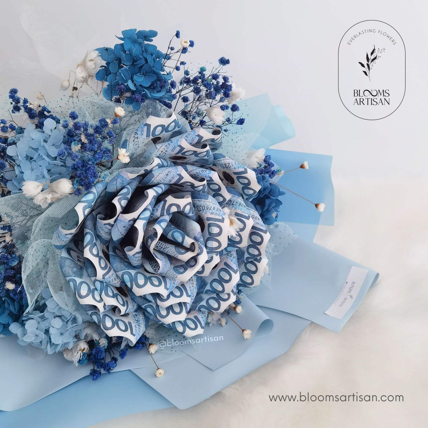 Mona - Dried Flower Money Bouquet | Blooms Artisan PH