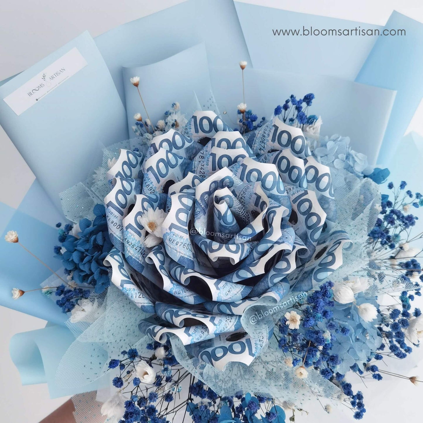 Mona - Dried Flower Money Bouquet | Blooms Artisan PH