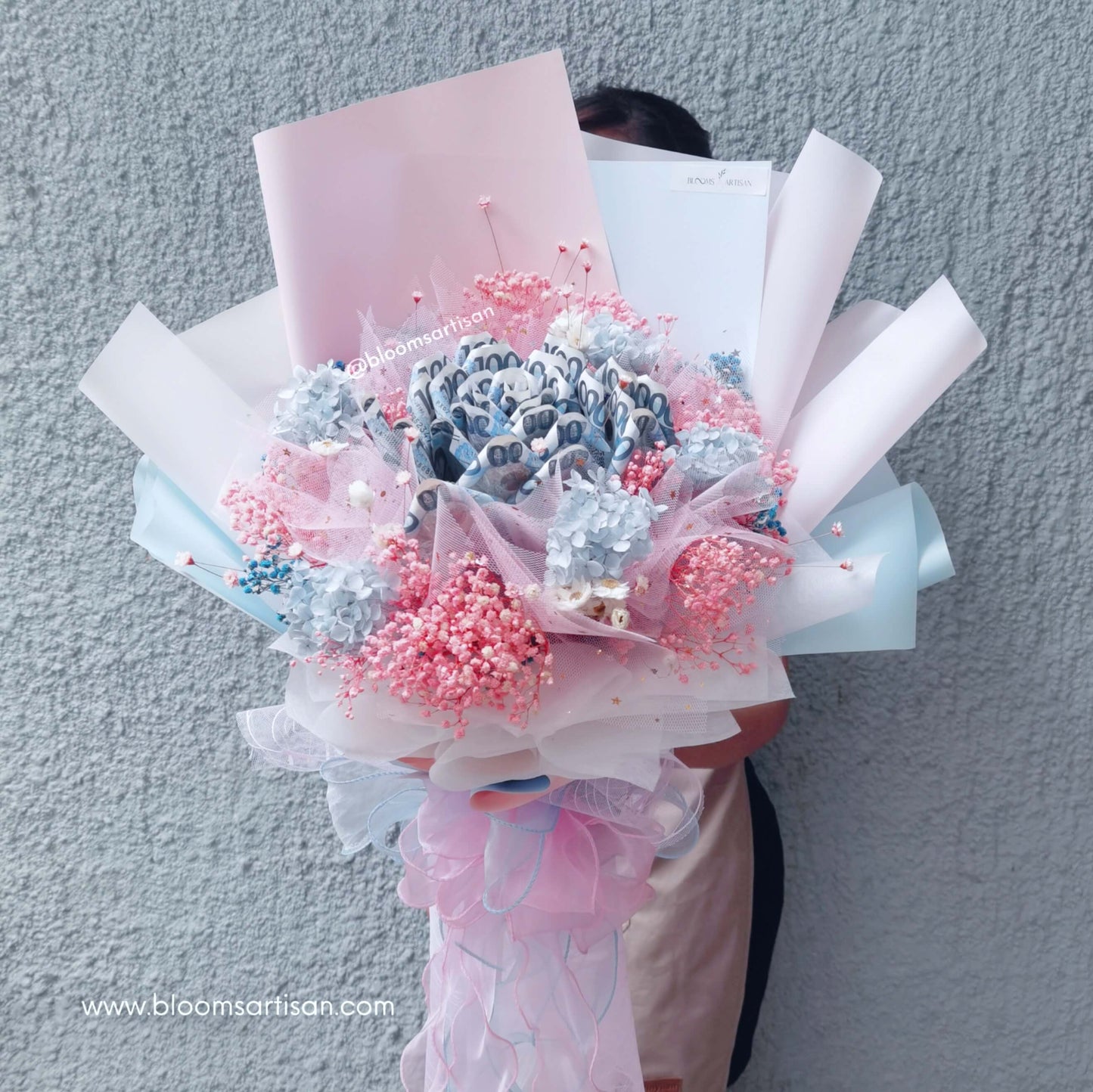 Mona - Dried Flower Money Bouquet | Blooms Artisan PH