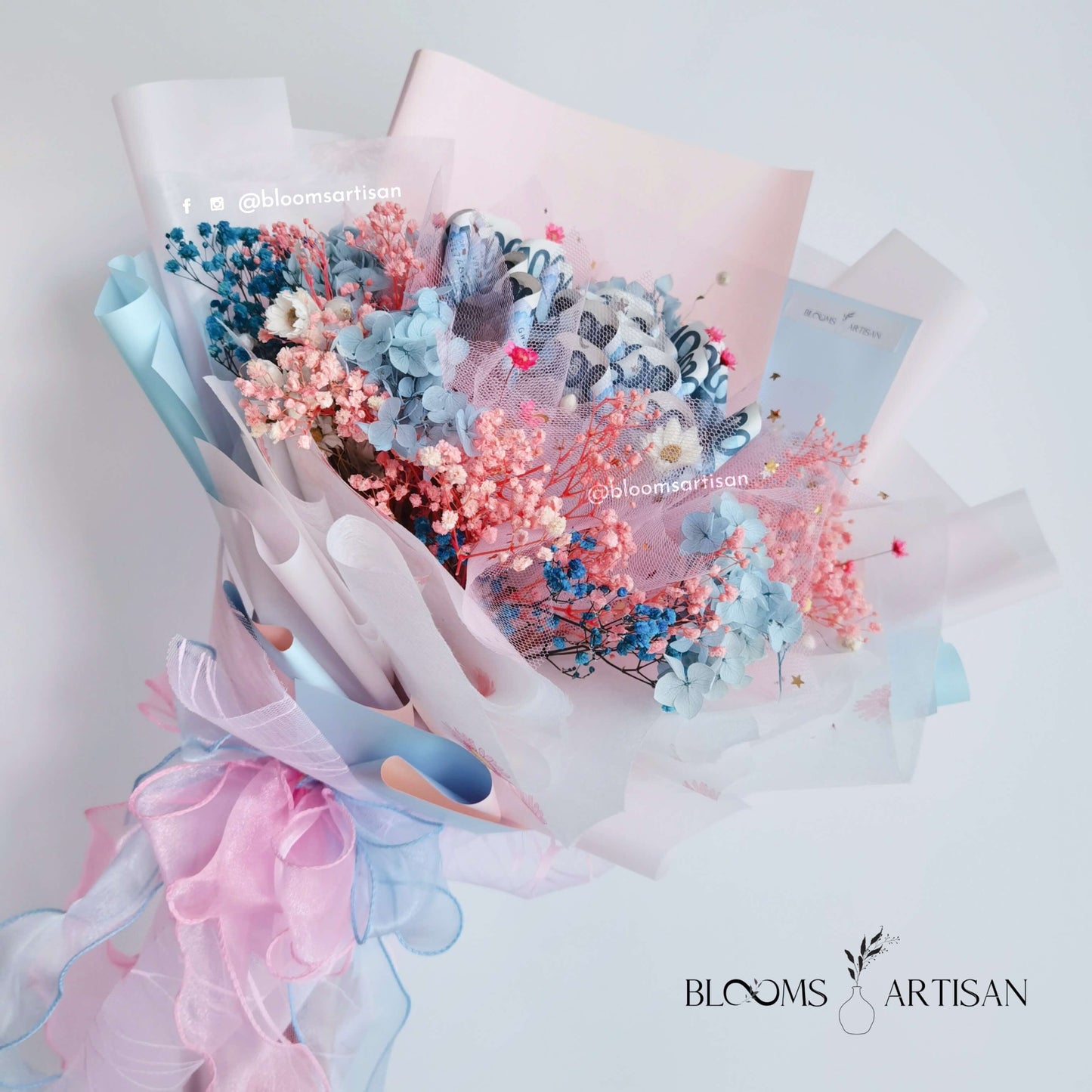 Mona - Dried Flower Money Bouquet | Blooms Artisan PH