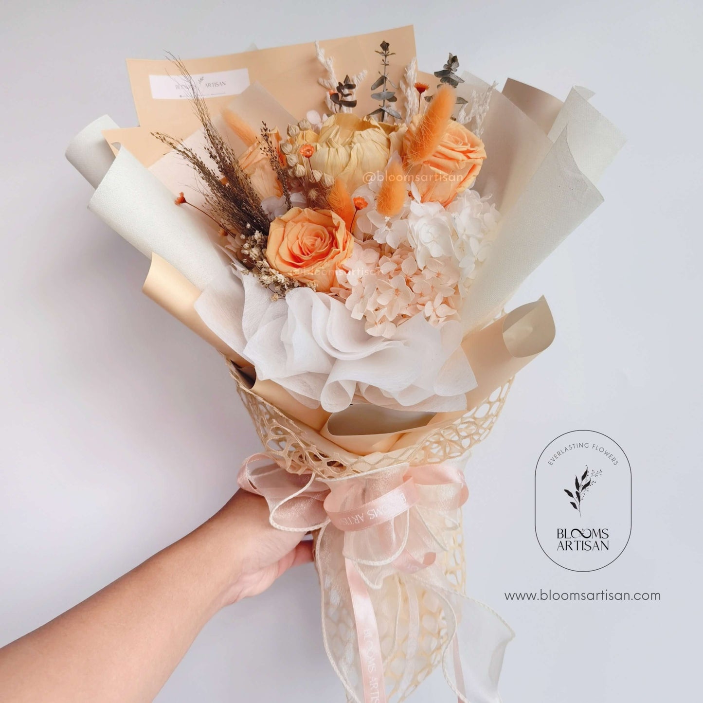 Tangerine - Dried Flower Bouquet | Blooms Artisan PH