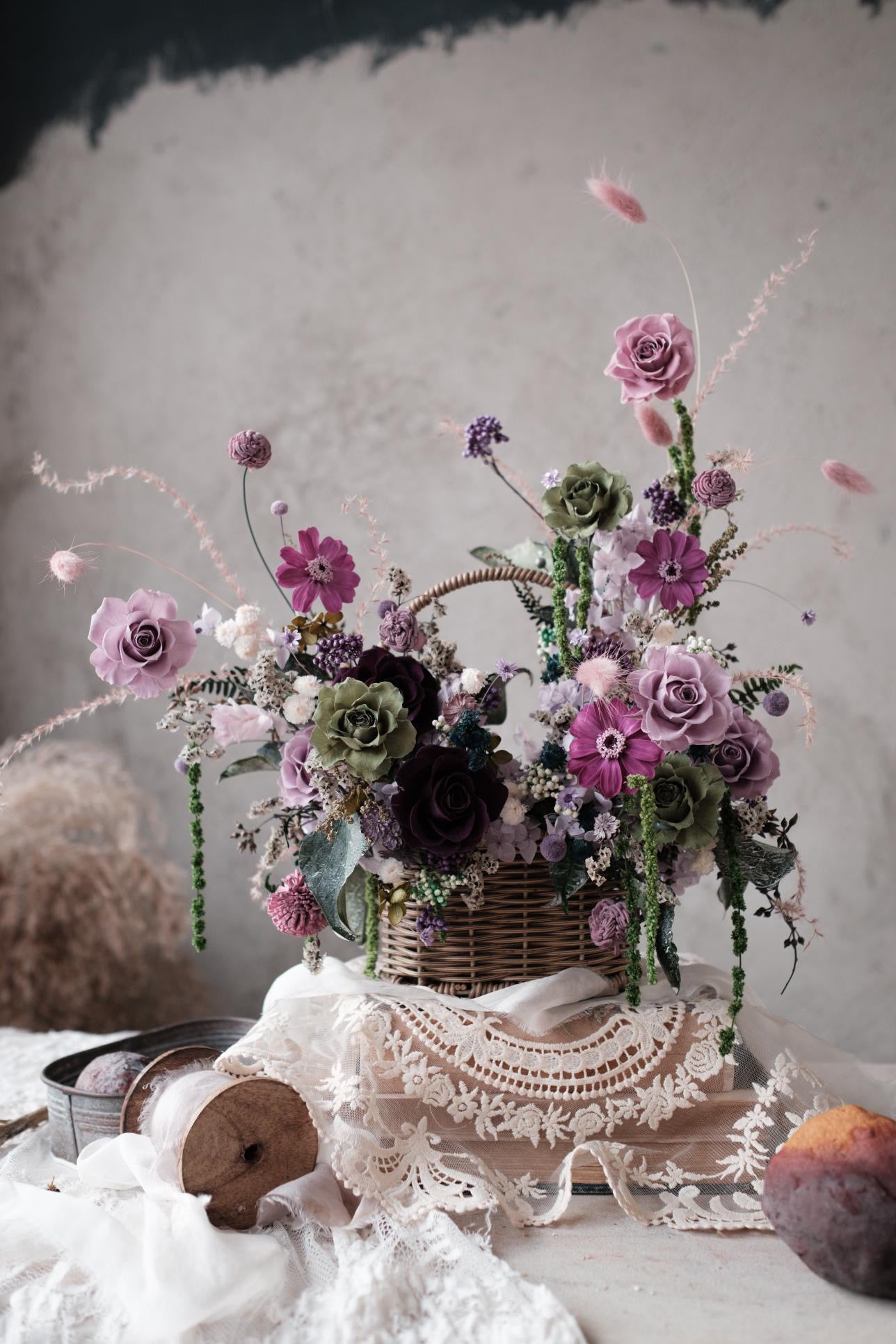 Korean Inspired Large Basket Arrangement (Preserved)