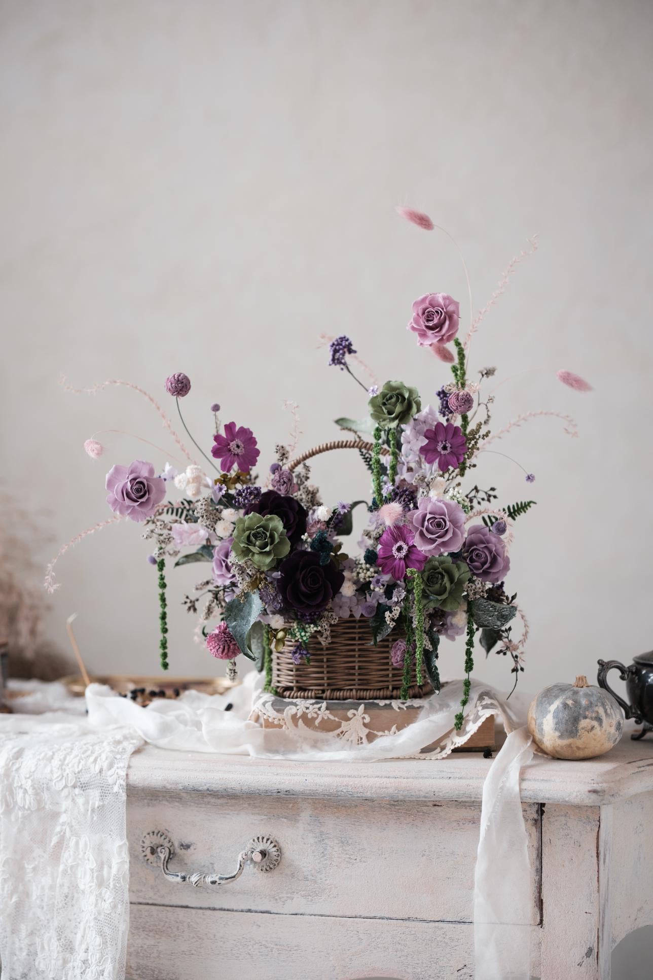 Korean Inspired Large Basket Arrangement (Preserved)