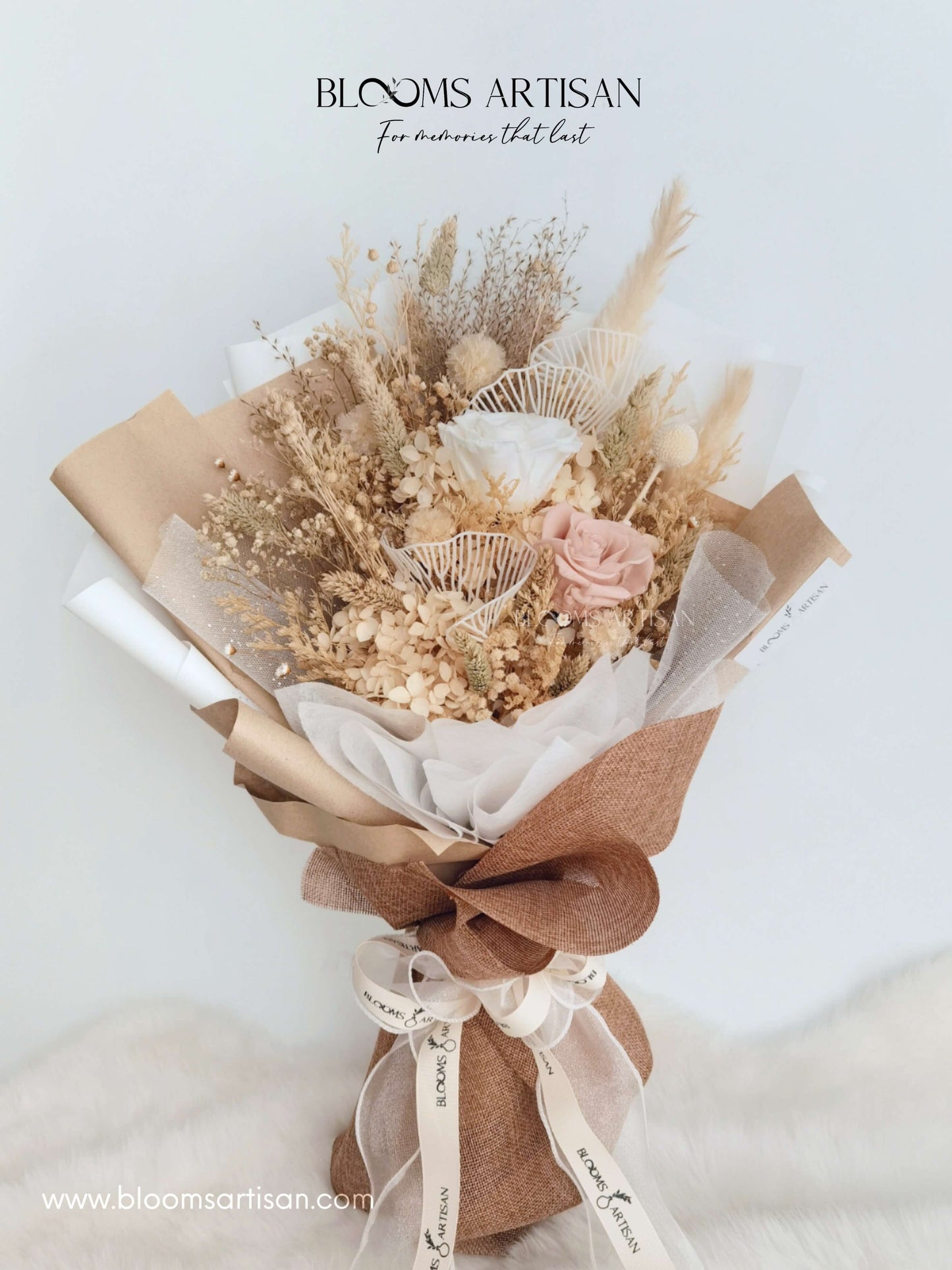Ash - Dried Flower Bouquet | Blooms Artisan PH