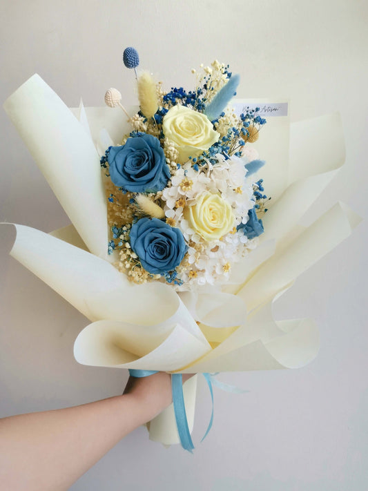 Blue Moon - Dried Flower Bouquet | Blooms Artisan PH