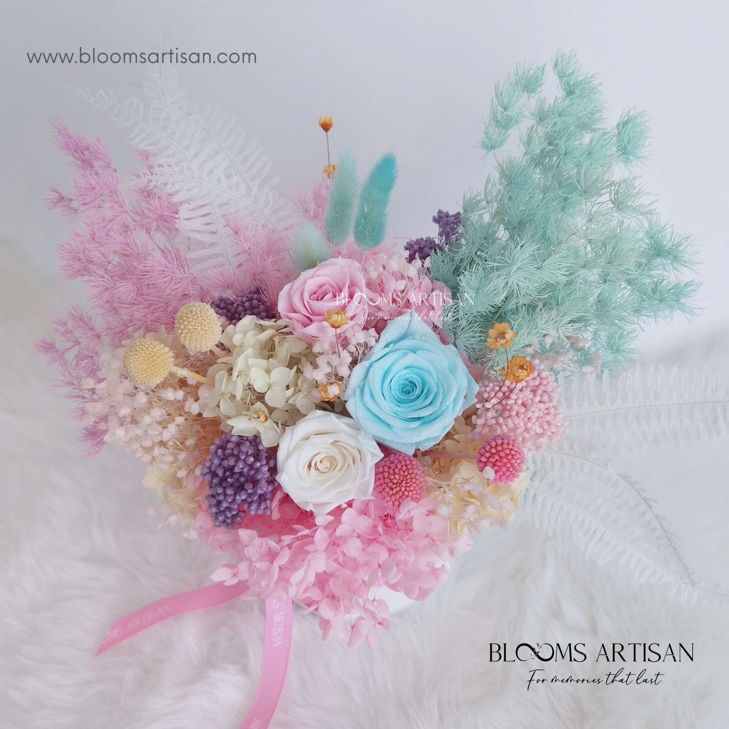 Bubble Gum - Dried Flowers Premium Arrangement | Blooms Artisan PH