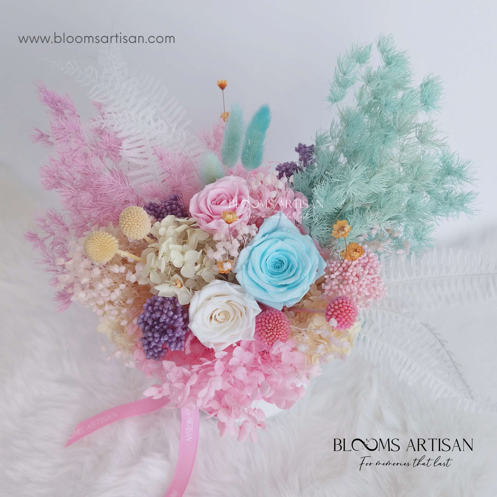Bubble Gum - Dried Flowers Premium Arrangement | Blooms Artisan PH