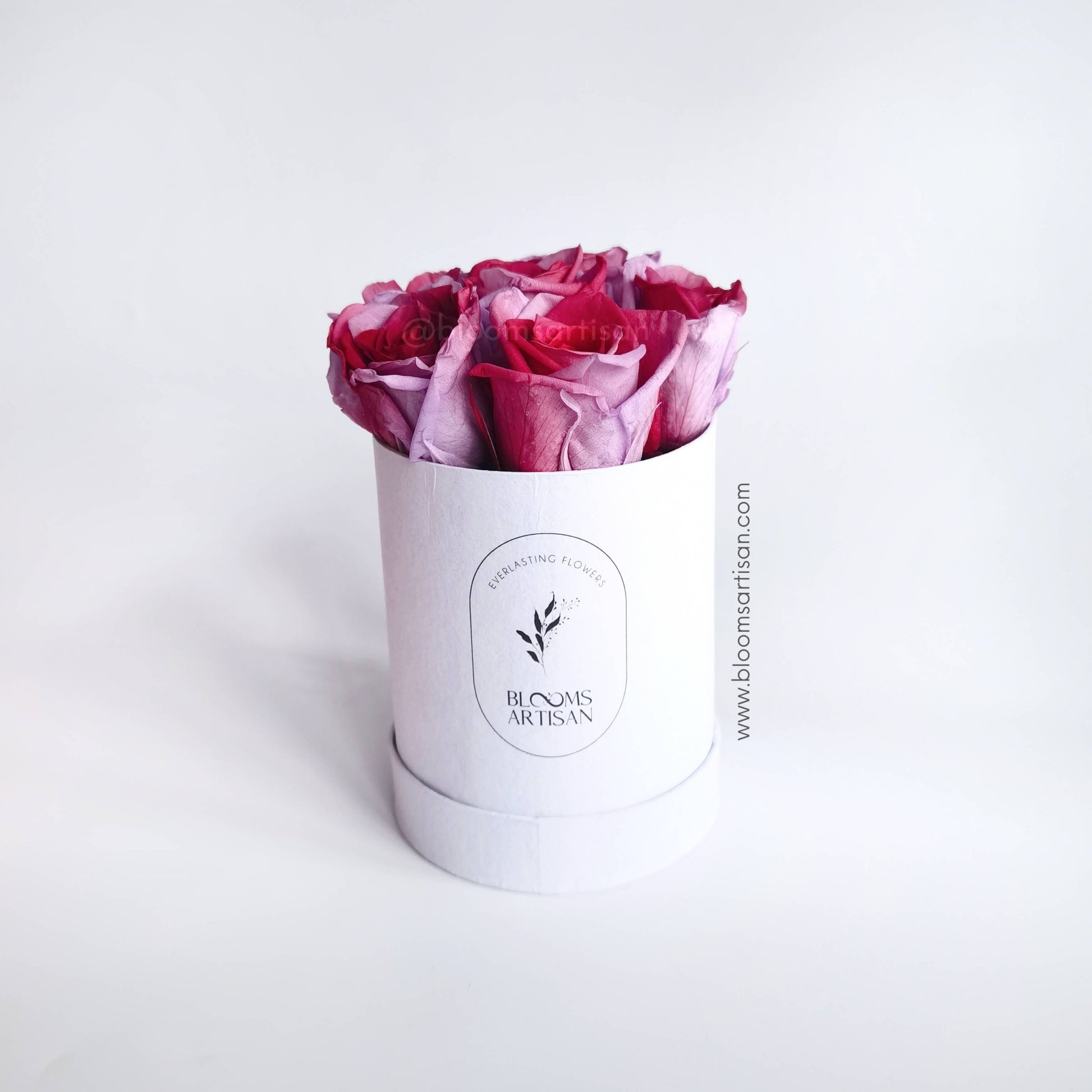 Preserved Magenta Ombre Roses - Dried Flowers Arrangement | Blooms Artisan PH