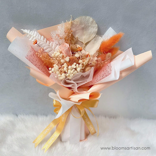 Mini Orange Bouquet - Dried Flower Bouquet | Blooms Artisan PH