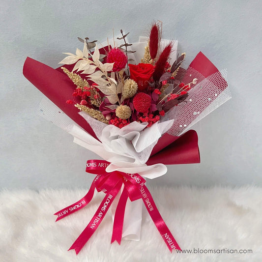 Mini Red Bouquet - Dried Flower Bouquet | Blooms Artisan PH