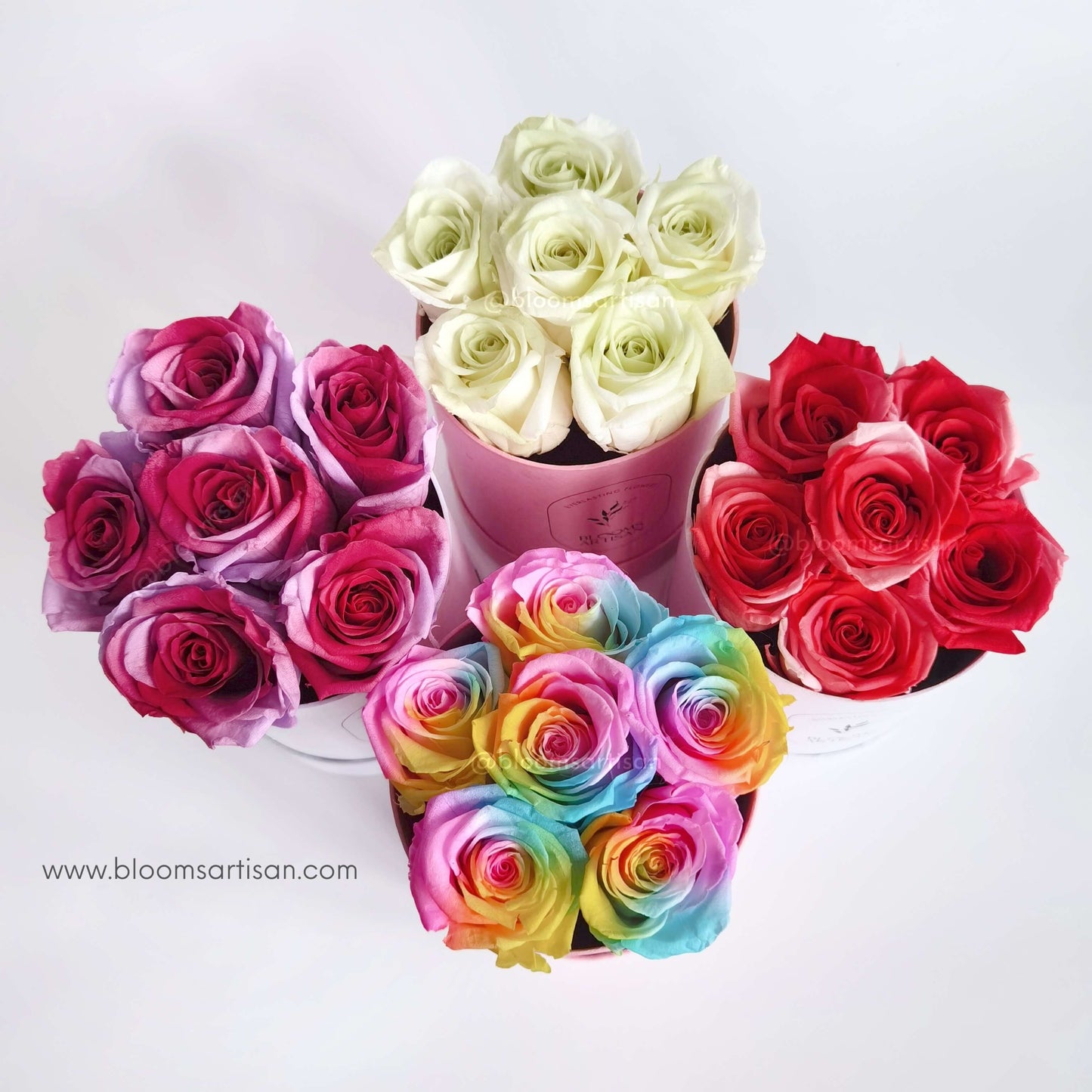 Preserved Ombre Roses - Dried Flowers Arrangement | Blooms Artisan PH