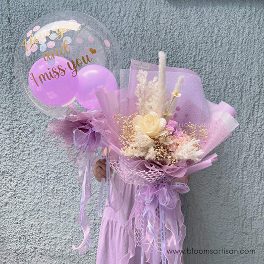Olivia Purple - Dried Flower Bouquet | Blooms Artisan PH