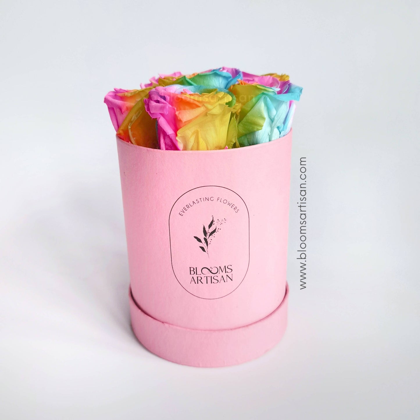 Preserved Rainbow Roses - Dried Flowers Arrangement | Blooms Artisan PH