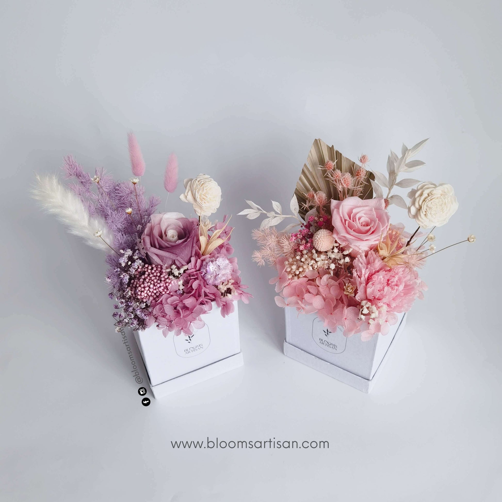 Blueberry Cheesecake - Dried Flowers Arrangement | Blooms Artisan PH