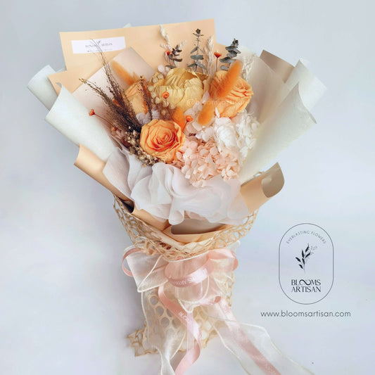 Tangerine - Dried Flower Bouquet | Blooms Artisan PH